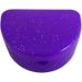 Slim Orthodontic Dental Case - Colour & Glitter Choices for Retainers Bleaching Trays Dentures & More (Glitter Purple) - Buy Online on GoSupps.com