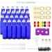 Mavogel 10ml Cobalt Blue Glass Essential Oil Roller Bottles - 24 Count with Stainless Steel Roller Balls, Labels, Opener, Funnel, Dropper and Brush - Perfect for Aromatherapy (Pack of 1) - Buy Online on GoSupps.com