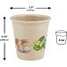 Set of 4-4 oz Eco-Friendly Bamboo Cups for Kids with Adorable Children's Art - BPA Free Toddler Smoothie Cup - Shatter Proof Drinking Cups for Bathroom - Open Child Cup - Buy Online on GoSupps.com