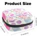 Portable Pink Floral Storage Bags for Women's Bandages Menstrual Pads & Panty Liners - Waterproof Organizer for School & Office - Buy Online on GoSupps.com