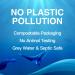 Eco-Friendly Toilet Cleaner Strips | 120 Quick Foaming Sheets - Biodegradable Plastic-Free Ocean Dew Scent - Buy Online on GoSupps.com