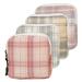 Solustrie 4 pieces of mini storage bag bag for tampon inserts Mini-wearing bag organizer napkin storage with zipper cotton travel outside