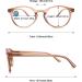 Buy MAGIMODAC Women Computer Reading Glasses - Blue Light Filter Oval Design 3.5 Diopters Dark Brown | Enhance Visual Comfort Online - Buy Online on GoSupps.com