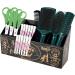 DRBIT Hair Scissor Holder 5 Compartments Hair Cutting Scissors Holder with Removable Sponge Liner Efficient Salon Shear Holder 10.6 3.1 5.5 Inch Salon Scissors Holder Hair Scissors Organizer - Buy Online on GoSupps.com