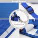 Meioro Adjustable Dog Harness with Leash - Soft Padded & Reflective Vest for Small to Medium Dogs & Cats | XL Size (47-5cm) - Available in Blue - Buy Online on GoSupps.com