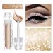 JUNRUO Liquid Glitter Eyeshadow  Metallic Shimmer Waterproof Long Lasting Quick-Drying Sparkling Cosmetic Glitter Liquid Eye Shadow for Women&girls  Makeup Glitter for Eyes (MISTY SANDS)