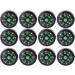 Portable Oil Filled Button Compass 12PCS - Lightweight & Stable for Hiking & Camping - Buy Online on GoSupps.com