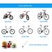 Bike Pump Portable - Presta and Schrader Valve Compatible Inflator | High Pressure Mini Pump with Patch Kit - Buy Online on GoSupps.com