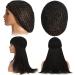 Geosar 4 Pcs Mesh Crochet Hair Net Rayon Knit Hair Wraps - Black Hair Accessories for Women - Buy Online on GoSupps.com