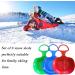 Femont Ski Scooter Snow Sled Board for Outdoor Sports - Cold-Resistant Snowboard Sleigh Kick-Scooter with Strength Handle - Winter Toys for Snow Grass Sand Sliding - 3 PCS - Buy Online on GoSupps.com