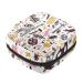 Menstruation pad bag with zipper women's napkin bag tampons collection bags for women and girls (cute flamingo monkey snake giraffe cat forest pattern) Color 1