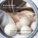 Premium XL Dryer Balls 6-Pack | Reusable Wool Laundry Softener | Anti-Static Solution for Clothes Drying - White - Buy Online on GoSupps.com