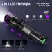 MOWETOO UV Torch LED Torch 2 in 1 Black Light with 4 Modes Waterproof 395nm UV Light Super Bright 500lm for Inspection Pet Urine Detecting Camping Including Accessories 3 AAA Batteries LE-8613d 1 Pack - Buy Online on GoSupps.com