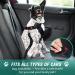 COOYOO Retractable Dog Seat Belt Set - Adjustable, Heavy Duty & Durable Safety Harness for Dogs - Buy Online on GoSupps.com