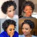 SIZIFEE 8 Short Curly Lace Front Human Hair Wig | Pixie Cut HD Lace Wig for Black Women (Natural Color) - Buy Online on GoSupps.com