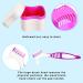 Denture Bath Case with Denture Cleaner Brush Denture Toothbrush Denture Cup Denture Box Bath Denture Container with Basket Denture Holder Denture Brush Retainer for Travel Retainer Cleaning (Red) - Buy Online on GoSupps.com