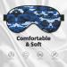 Buy Blue Camo Eye Mask - Soft Adjustable Comfortable Sleep Mask for Men & Women - International Shipping Available - Buy Online on GoSupps.com
