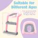 Ashtonbee Mountable Potty Seat with Steps Pink - Easy Toilet Training Solution - Buy Online on GoSupps.com