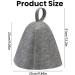 Saunahut - Universal Size Sauna Hats for Men & Women | Gray Sauna Accessories for Wellness & Shower - Buy Online on GoSupps.com