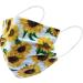 Everydayspecial Disposable Safety Mask 3 Layer Protection Face Mask for Adults 50 pcs + Necklace Holder (Sunflower Print) | 50 Count - Buy Online on GoSupps.com