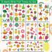 Hohamn Glitter Fruit Temporary Tattoos for Kids - 100+ Cartoon Summer Fruit Designs - Buy Online on GoSupps.com