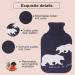 HomeTop Large 2L Polar Bear Hot Water Bottle Cover - Navy Blue 1 Count - Buy Online on GoSupps.com
