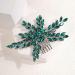 Bridal Hair Comb Rhinestone Hair Comb for Bride Cute Hair Comb Multi-Color (green) - Buy Online on GoSupps.com