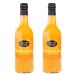 The Cultured Food Company Organic Carrot & Fennel Sauerkraut Juice 2 x 500ml Bottle Sweet & Sour Elixir - Raw Unpasteurised & Enzyme-Rich Orange Orange 500 ml (Pack of 2)