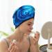 Blue Shell Microfiber Hair Towel - Soft Super Absorbent Wrap for Women | Quick-Dry Coral Velvet Cap for Long Curly & Thick Hair - Buy Online on GoSupps.com