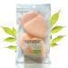 This Hippie Girl Konjac Face Erase Cleansing Puff Gentle Exfoliating and Safe for Sensitive Skin Konjac Facial Sponge for face wash Application Facial Cleansing Brush Peachy Clean 2 Pack
