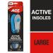 ACE Insoles Active by Superfeet - Max Shock Absorption Large Size One Pair for Ultimate Comfort - Buy Online on GoSupps.com