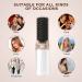 Portable Mini Hair Straightener Brush USB Rechargeable 5200MAH - Anti-Scald 2 in 1 Straightener Comb - White - for Women & Men - Buy Online on GoSupps.com
