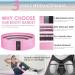 Premium Resistance Bands for Legs & Butt | Non-Slip Fabric Workout Loops Set - Ideal for Women at Home or Gym - Buy Online on GoSupps.com