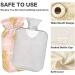 Heat Bottle with Cover - 1L Durable Warm-Up Bag for Pain Relief & Heat Therapy | Pink Striped Summer Design - Buy Online on GoSupps.com