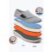 Women's Large Velcro Adjustable Diabetes Shoes for Elderly | Wide Anti-Slip Shoes with Air Cushioned Soles in Dark Gray - Buy Online on GoSupps.com
