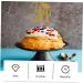 TOPBATHY Birthday Cake Toppers 10pcs 2021 Graduation Cake Arrangement Food Socket Paper Cake Topper Golden 13x13.5cm - Buy Online on GoSupps.com