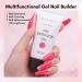 Makartt Poly Nail Gel 50ML - Builder Gel for Nail Extensions in White, Pink, Nude, Clear, Rosy - Technician & Starter Friendly - DIY Salon Design - Pink Pretty - Buy Online on GoSupps.com