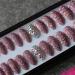 Csch artificial nails "White glossy pink high heels artificial nails full crystal diamond artificial nails pink red silver gold 26 wedding nails"
