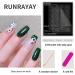 RUNRAYAY Green Medium Press On Nails with Flower | Acrylic Fake Nails for Women & Girls - Perfect for Any Occasion! - Buy Online on GoSupps.com