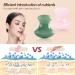 2 Pieces Mushroom Shape Gua Sha Massage Tool - Natural Acupressure Board for Face Neck & Eyes | Relaxation & Fine Line Improvement (Pink & Green) - Buy Online on GoSupps.com