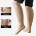 Shop Putuo Compression Stockings for Men & Women - Thrombosis & Oversize Support Socks (Beige XXL) - Ideal for Travel Medical & Running - Buy Online on GoSupps.com