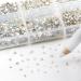 Beadsland 7200PCS Flatback Rhinestones - Clear Nail Gemstones Mixed Sizes SS3-SS10 with Wax Pen Kit | Crafting Essentials - Buy Online on GoSupps.com