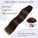 Real Hair Extensions Clip-In | 100% Remy Human Hair | 55cm Thick Soft Tress | Medium Brown 04# | 1 Pack - Perfect for Extra Volume - Buy Online on GoSupps.com