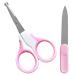 K-Pro Baby Nail Scissors Nail File 1 Set Pink - For Newborn Babies Pink
