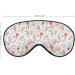 Watercolor Ice Cream Waffle Cone Sleep Mask for Women | Adjustable Eye Shades with Elastic Strap - Buy Online on GoSupps.com