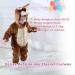 Doladola Unisex Baby Kangaroo Hooded Romper | Infant's Jumpsuit Pajama 0-3 Months - Buy Online on GoSupps.com