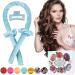 Kaition curls curls without heat Heatless Curl's band for dreamlike curls overnight non-slip silk hair curlers DIY hairstyle set for long hair (waterspout)