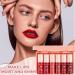 6 Colors Cherry Lip Tint Stain Set - Long Lasting Korean Lip Stain & Cheek Tint - Waterproof Velvet Lip Gloss - Non-Sticky & Transfer-Proof - Buy Online on GoSupps.com