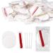 HQLSund 100 pieces of hotel cosmetics set individually packed Bulk Hotel Amenities Kit Hotel Hospital Set Hygiene products contain cosmetic cotton pads cotton swabs nail files (paper sticks)