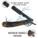 Haryali London Razor Set | Wooden Handle 10 Blades & Case | Professional Beard Knife for Men | Wet Shaving Razor for Tight Clean Shave in Dark Wood - Buy Online on GoSupps.com